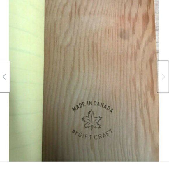 Vtg Gift Craft Wooden Guest Log Book The House is Yours Unused with Pages Party - Picture 5 of 5